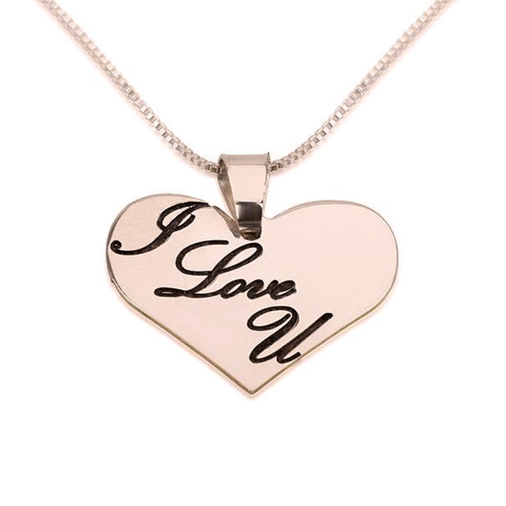 I Love You Heart Necklace