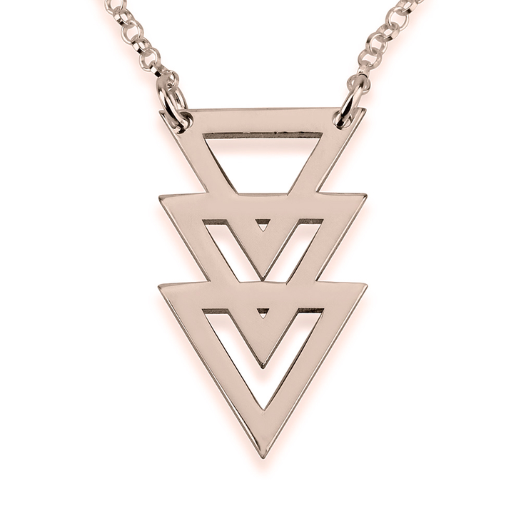 Triple Triangle Necklace