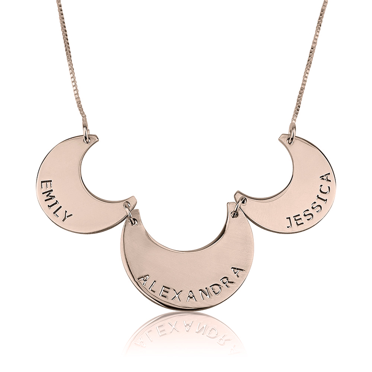 Engraved Linked Family Necklace