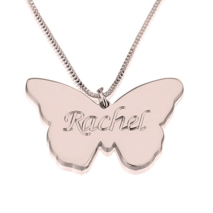 Butterfly Name Pendant