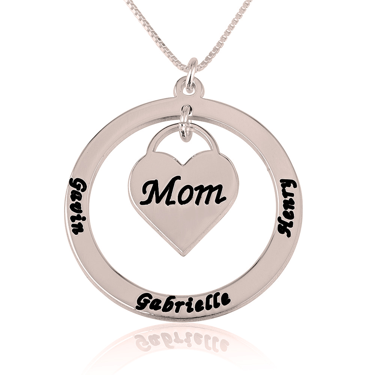 Mom Heart Necklace