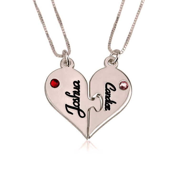 Two Heart Necklace Splits