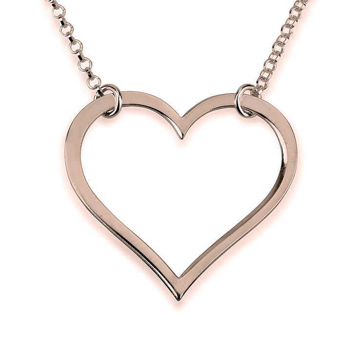 Sideways Heart Necklace
