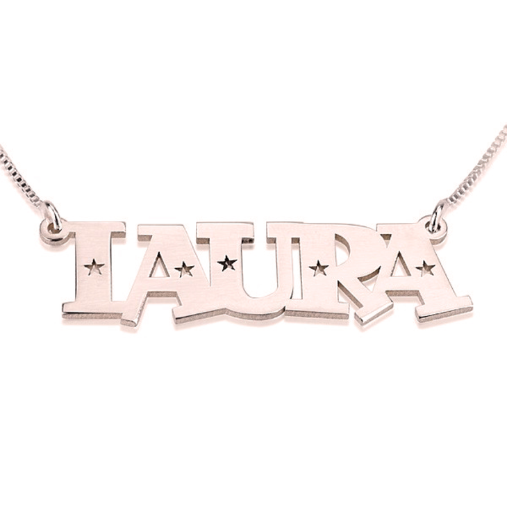Stars Name Necklace