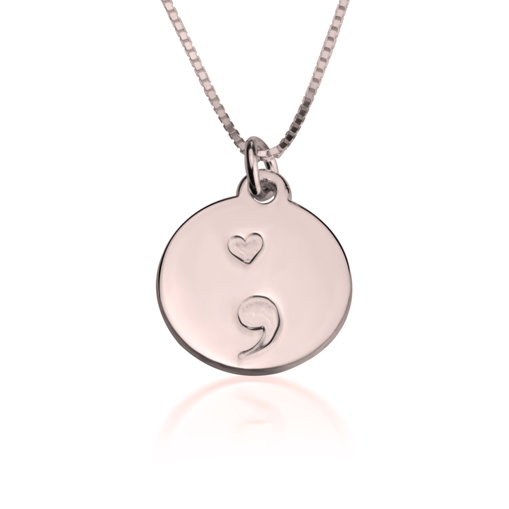 Semicolon Pendant Necklace