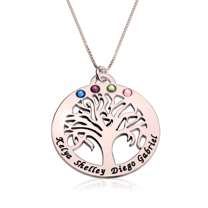 Birthstone Tree Necklace