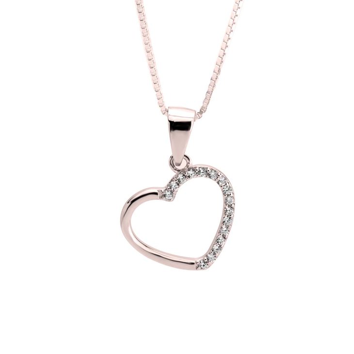 Zirconia Heart Necklace
