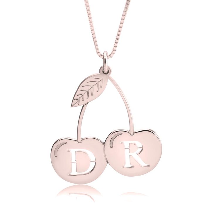 Personalized Cherry Necklace