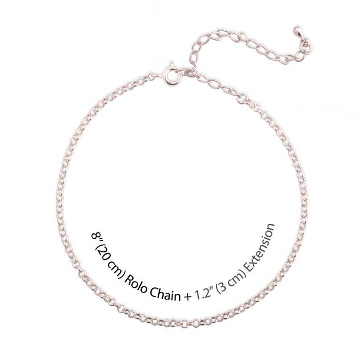 Initial Heart Anklet