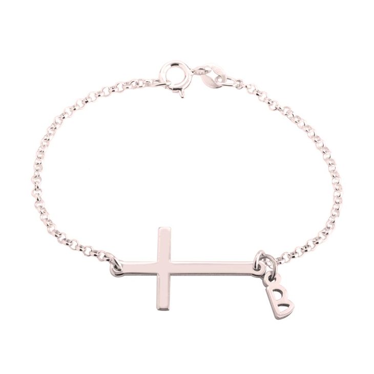 Personalized Cross Bracelet