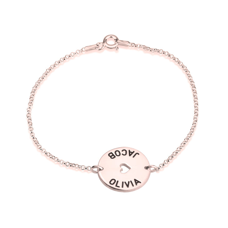 Heart with Names Bracelet