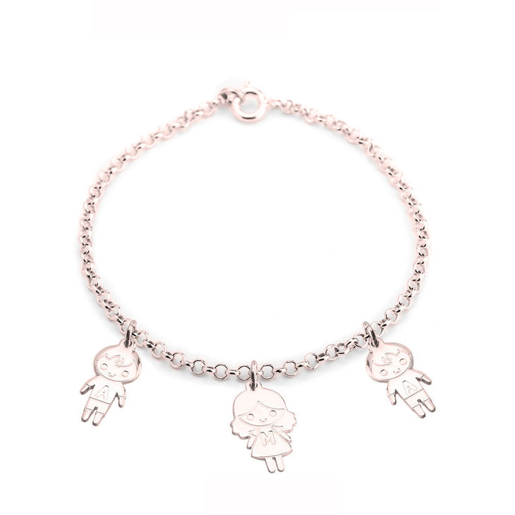 Mother? Bracelet with Boy & Girls Charms