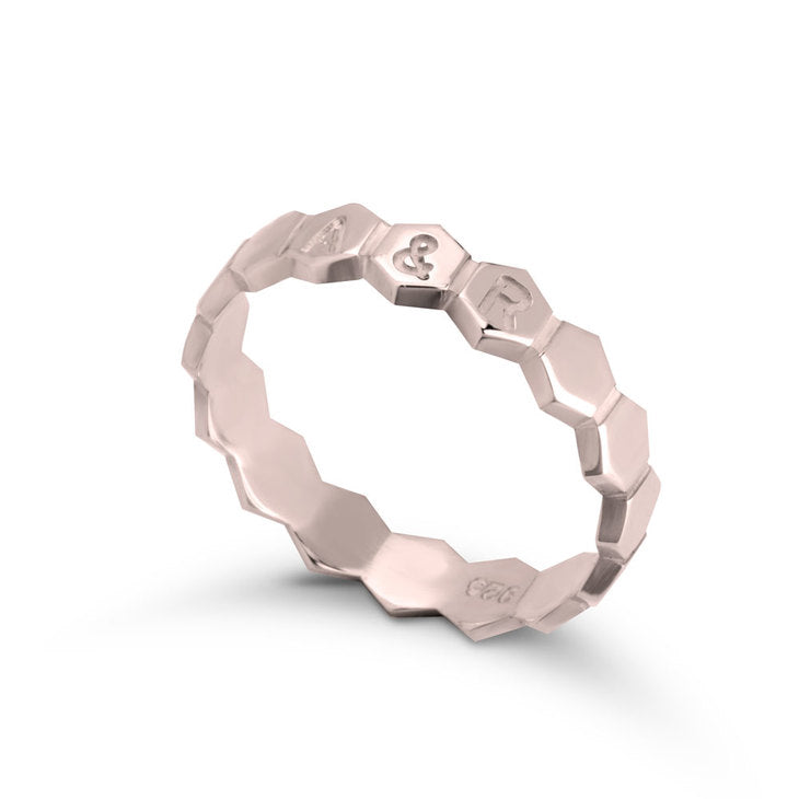 Personalized Honeycomb Ring