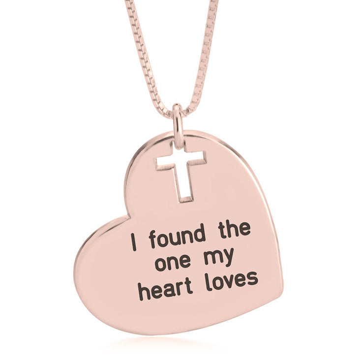 Heart and Cross Necklace