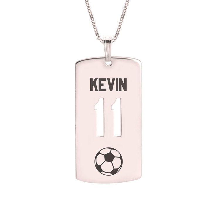 Personalized Dog Tag Sport Necklace