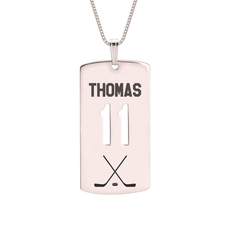 Personalized Dog Tag Sport Necklace
