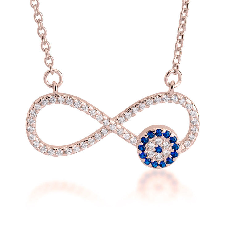 Infinity Evil Eye Necklace