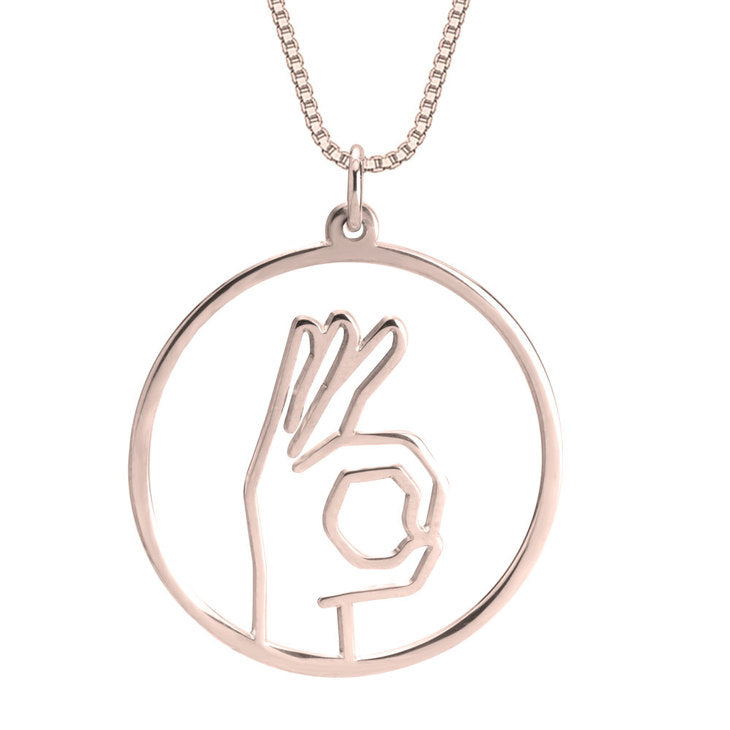 Sign Language Necklace