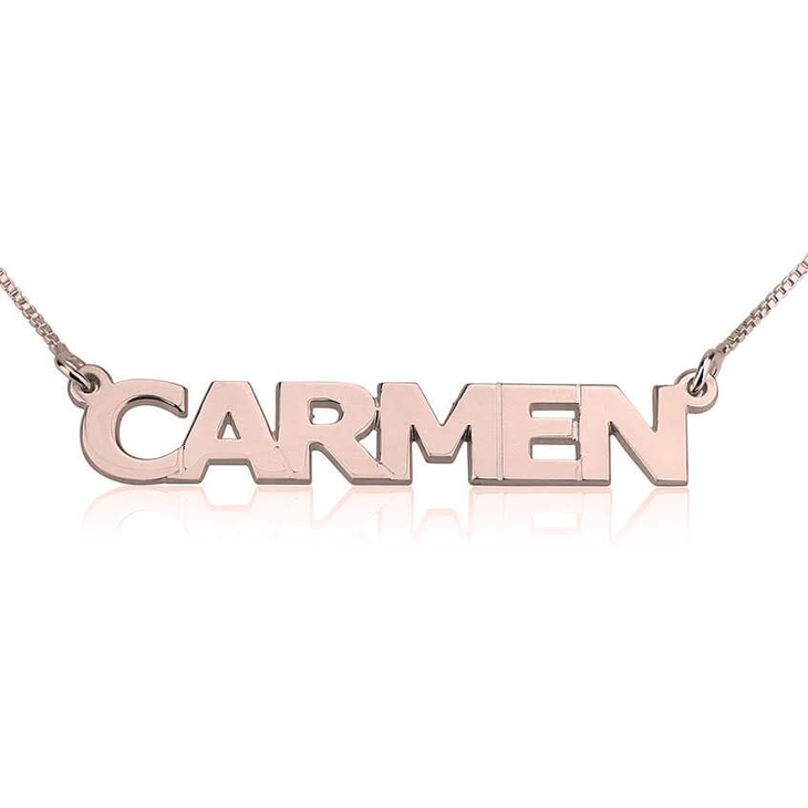 Capital Letters Name Necklace